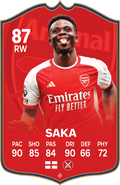 Saka Arsenal FC Football Card