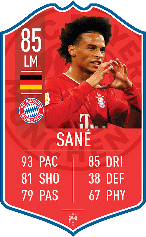 Sane Bayern FC Football Card