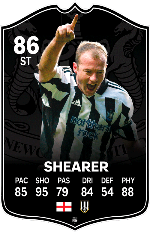 Shearer Newcastle FC Football Card