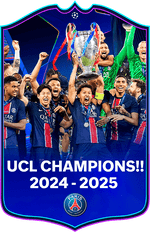 PSG – UEFA Champions League Champions Special Edition FC Football Card – thumbnail 1
