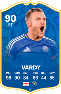 Vardy Leicester FC Football Card
