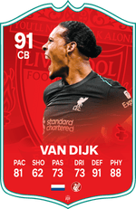 Van Dijk Liverpool FC Football Card – thumbnail 1