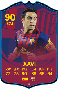 Xavi Barcelona FC Football Card