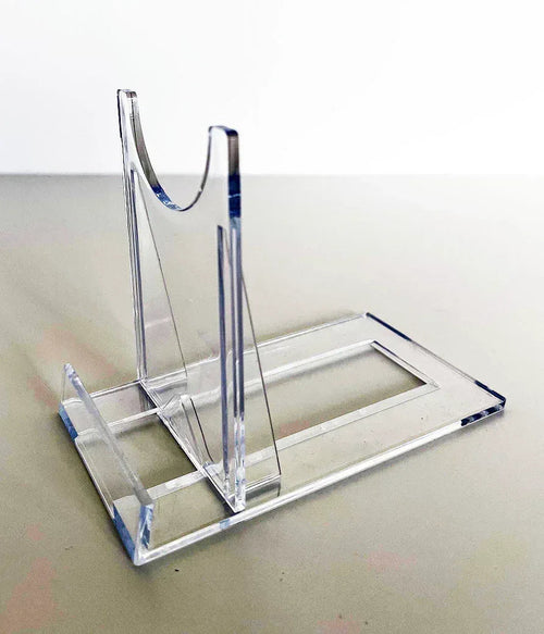 Clear acrylic football card stand for small and medium cards