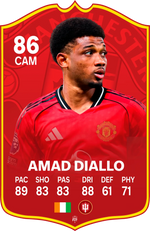Amad Diallo Manchester United FC26 Football Card - The Best Gift for Football Fans – thumbnail 1