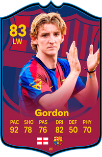Anthony Gordon Barcelona FC27 Football Card