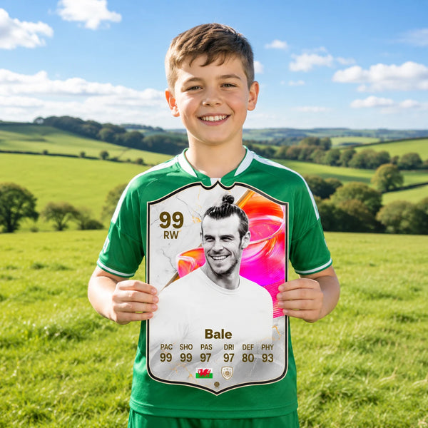 Gareth Bale Real Madrid FC26 Football Card - Real-life Sized Card