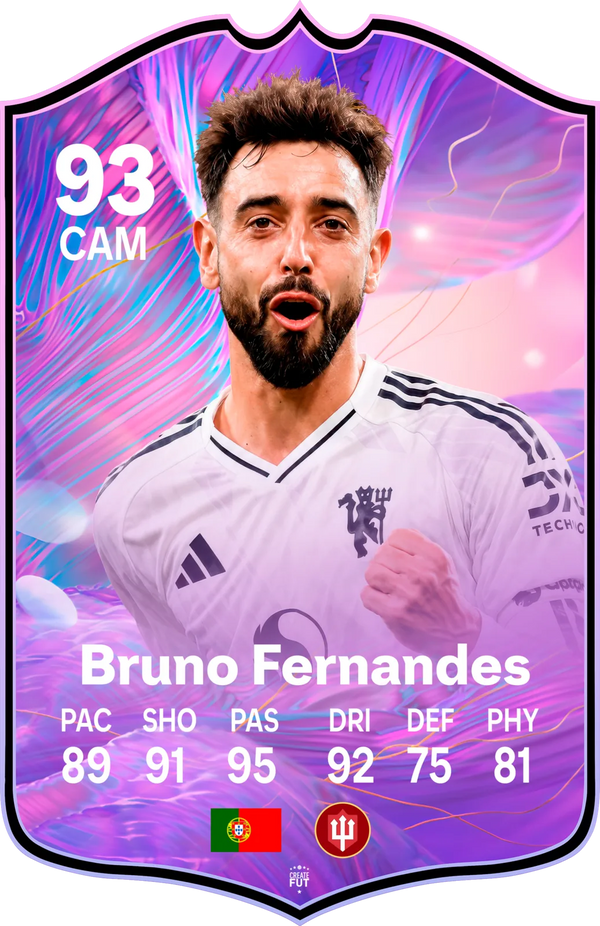 Bruno Fernandes Manchester United FC26 Football Card - The Best Gift for Football Fans