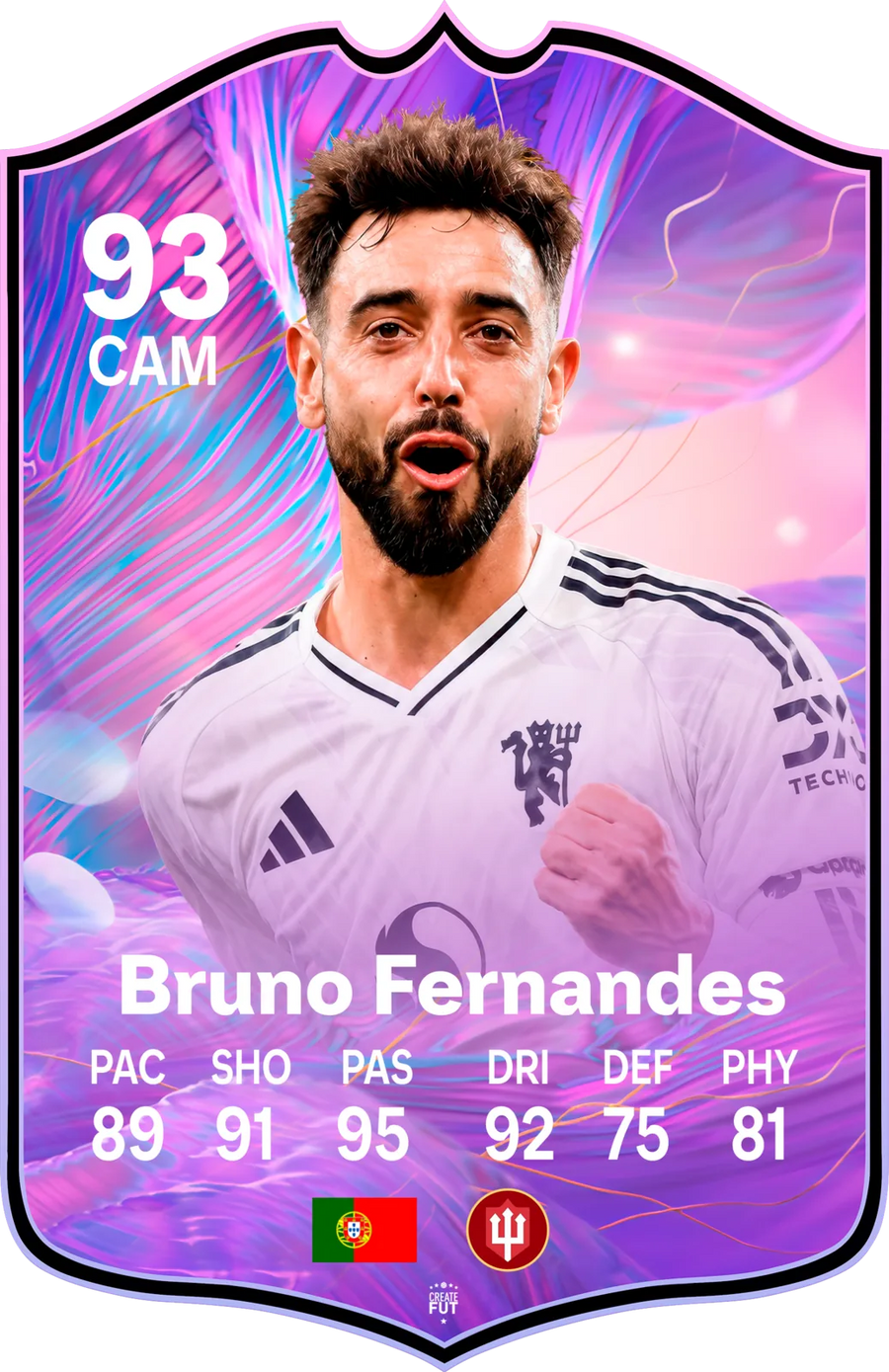 Bruno Fernandes Manchester United FC26 Football Card - The Best Gift for Football Fans
