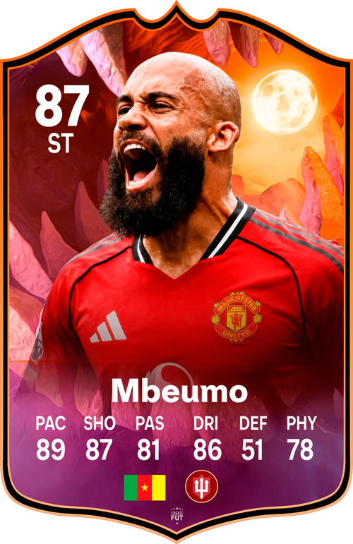Bryan Mbeumo Manchester United FC26 Football Card