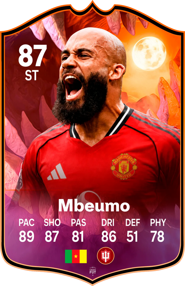 Bryan Mbeumo Manchester United FC26 Football Card - The Best Gift for Football Fans