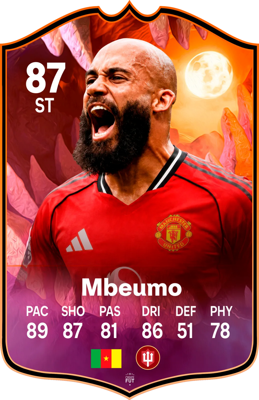 Bryan Mbeumo Manchester United FC26 Football Card - The Best Gift for Football Fans