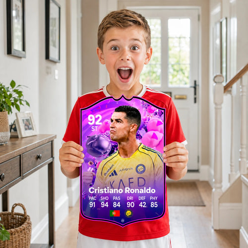 Cristiano Ronaldo Al Nassr FC26 Football Card - FIFA Ultimate Team Style Gift