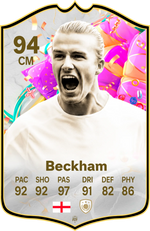 David Beckham Manchester United FC26 Football Card - Real-life Sized Card – thumbnail 1