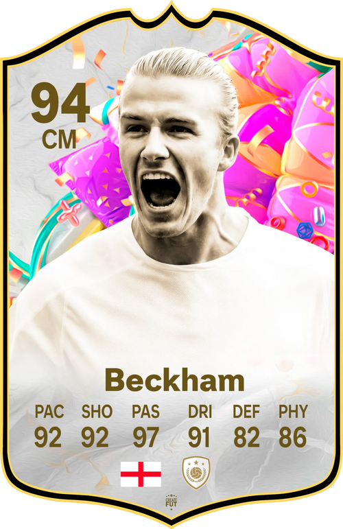 David Beckham Manchester United FC26 Football Card