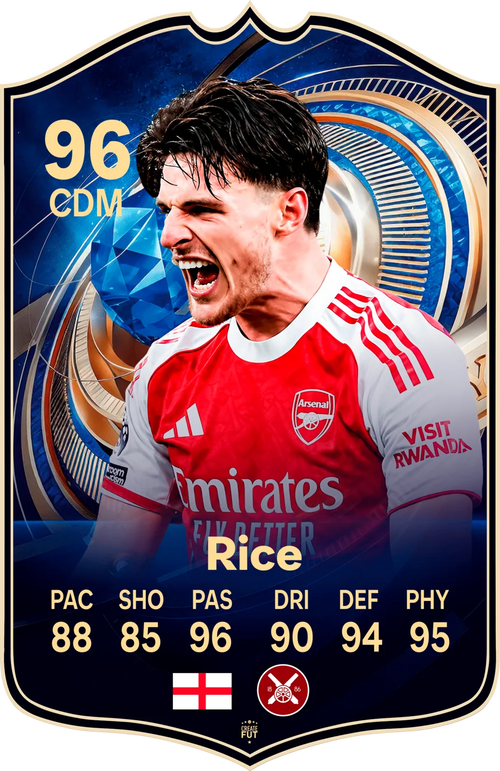 Declan Rice Arsenal FC26 Football Card