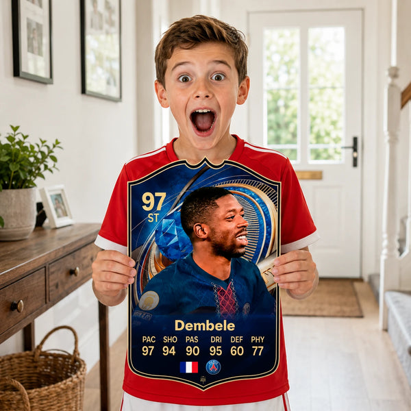 Ousmane Dembele PSG FC26 Football Card - The Best Gift for Football Fans
