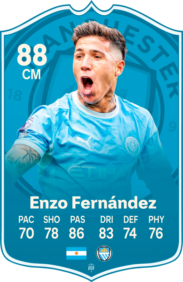 Enzo Fernández Manchester City FC27 Football Card