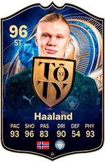 Erling Haaland Manchester City FC26 Football Card - FIFA Ultimate Team Style Gift – thumbnail 1