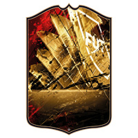 Red, black and gold FC27 Hall of Fame personalised card template for retirements and career milestones