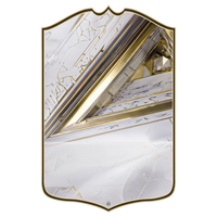 White marble and gold FC27 Icon personalised football card template, ready for a legend's photo, nation and club badge