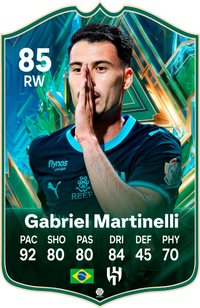 Gabriel Martinelli Al Hilal FC27 Football Card