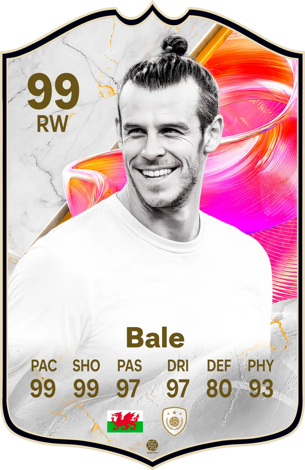 Gareth Bale Real Madrid FC26 Football Card - Real-life Sized Card
