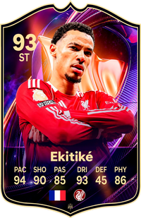 Hugo Ekitike Liverpool FC26 Football Card