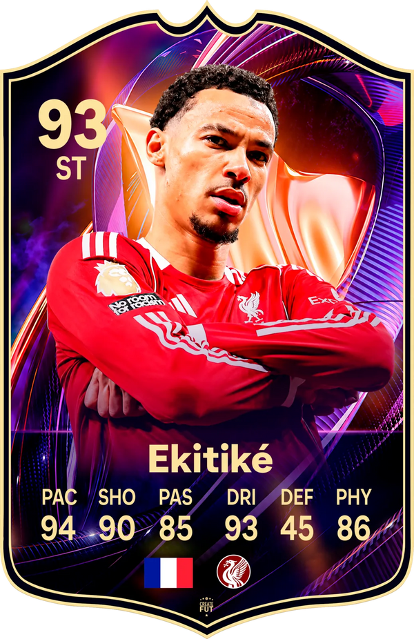 Hugo Ekitike Liverpool FC26 Football Card - The Best Gift for Football Fans