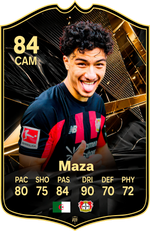 Ibrahim Maza Bayer Leverkusen FC27 Football Card – thumbnail 2