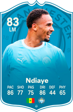 Iliman Ndiaye Manchester City FC27 Football Card – thumbnail 2