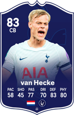 Jan Paul van Hecke Tottenham FC27 Football Card – thumbnail 2
