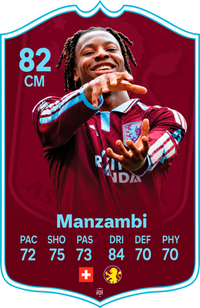 Johan Manzambi Aston Villa FC27 Football Card