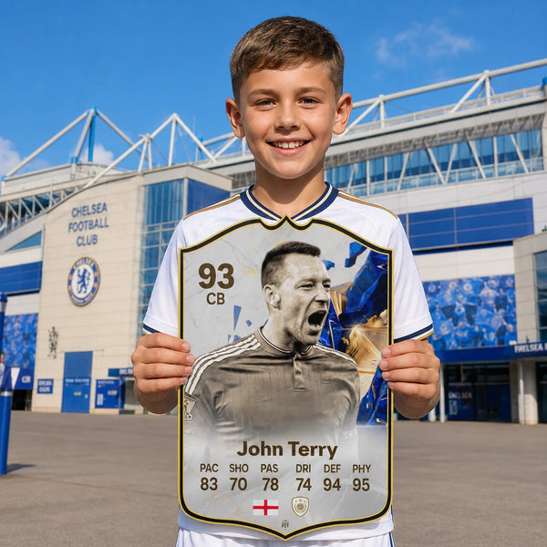 John Terry Chelsea FC26 Football Card - Real-life Sized Card