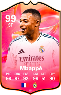 Kylian Mbappé Real Madrid FC26 Football Card