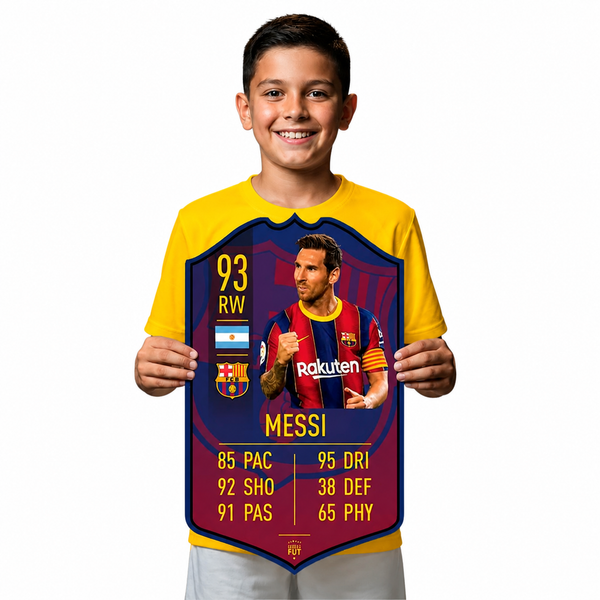 Lionel Messi Barcelona FC Football Card