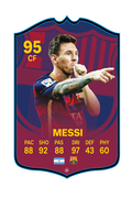 Lionel Messi Barcelona FC Football Card Last Season