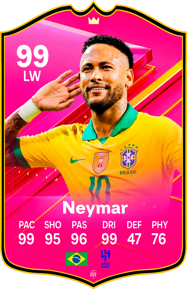 Neymar Jr Santos FC26 Football Card - The Best Gift for Football Fans