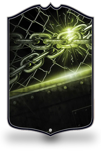 Create FUT
FC26 Showdown personalised FIFA card template featuring an intense dark green and black design with glowing breaking chains and industrial steel detailing. Create your own custom Showdown football card with your photo, name and stats in this fierce FC26 edition. Printed on durable PVC with a high-resolution finish. UK and worldwide shipping. Starting from £17.99.