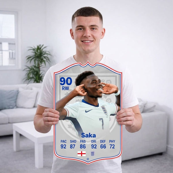 Bukayo Saka England FC Football Card