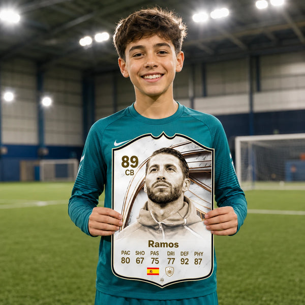 Sergio Ramos Real Madrid FC26 Football Card - Real-life Sized Card