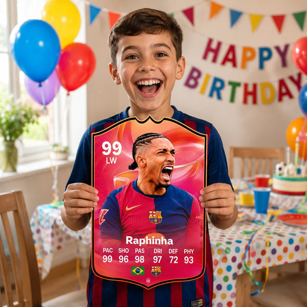 Raphinha Barcelona FC26 Football Card - The Best Gift for Football Fans