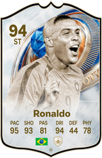Ronaldo Nazario Inter Milan FC26 Football Card - Real-life Sized Card – thumbnail 1