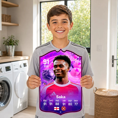 Bukayo Saka Arsenal FC26 Football Card - The Best Gift for Football Fans