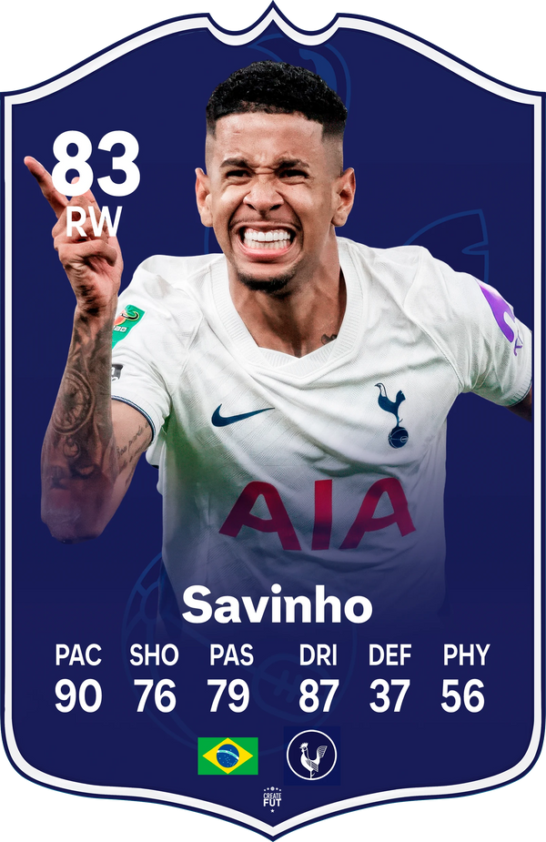Savinho Tottenham FC27 Football Card