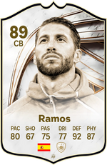 Sergio Ramos Real Madrid FC26 Football Card - Real-life Sized Card – thumbnail 1