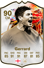 Steven Gerrard Liverpool FC26 Football Card - Real-life Sized Card – thumbnail 1
