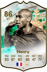 Thierry Henry Arsenal FC26 Football Card - Real-life Sized Card – thumbnail 1