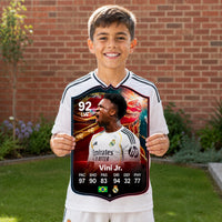 Vinicius Junior Real Madrid FC26 Football Card - The Best Gift for Football Fans
