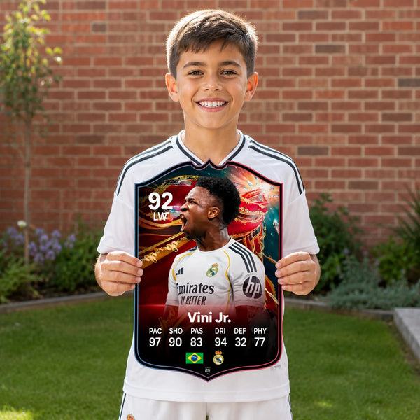 Vinicius Junior Real Madrid FC26 Football Card - The Best Gift for Football Fans